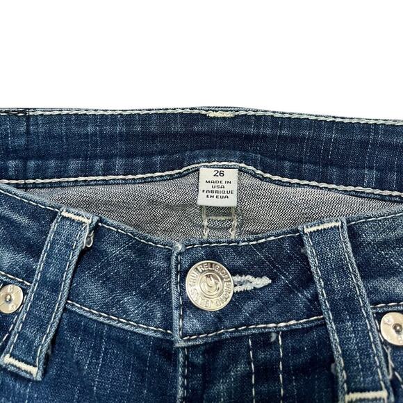 True Religion Y2K Dark Wash Flap Pocket Skinny Jeans - Picture 5 of 5